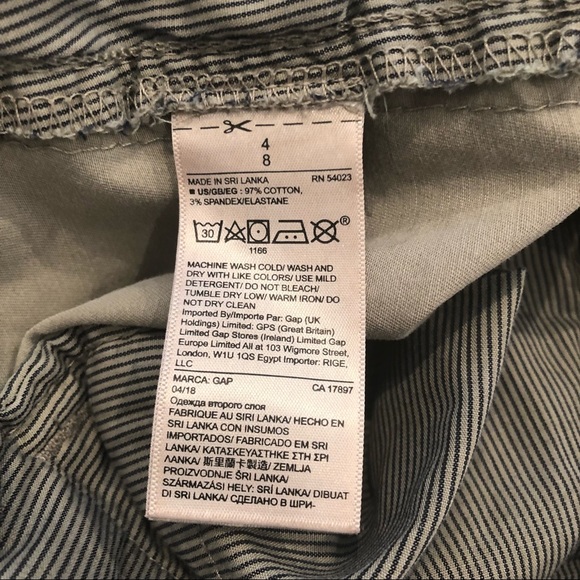 GAP Beige Girlfriend Chinos with Side Stripe - Picture 8 of 8